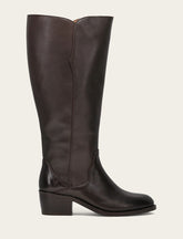 Women's Dark Brown Carson 2 Piping Tall Wide Calf Boot