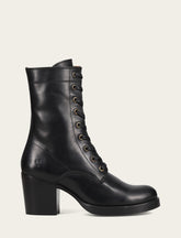 Women's Black Jean Lace Up Boot