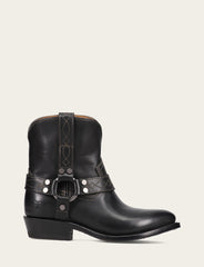 Women's Black Billy Short Harness Booties