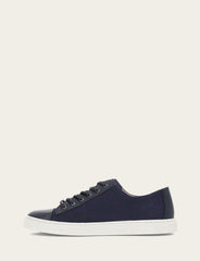 Women's Navy Ivy Canvas Low Lace Sneakers