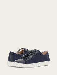 Women's Navy Ivy Canvas Low Lace Sneakers