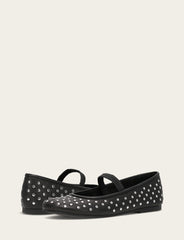 Women's Black Emma Studded Mary Jane Shoe