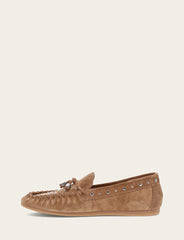 Women's Almond Naya Stud Moc Loafers