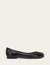 Women's Black Carson Logo Ballet Flats