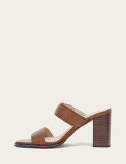 Women's Dark Latte Stella Buckle Slide Sandals