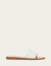 Women's White Ava Woodstock Slide Sandals