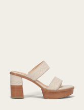 Women's Ivory Pipa Woodstock 2 Band Platform Sandals