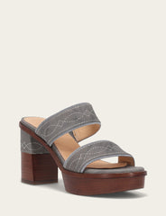 Women's Grey Sky Pipa Woodstock 2 Band Platform Sandals