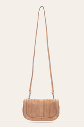 Stella Suede Wallet Crossbody in Beige