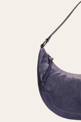 Melissa Crescent Hobo in Eggplant