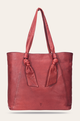 Nora Knotted Tote in Burgundy