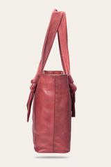 Nora Knotted Tote in Burgundy