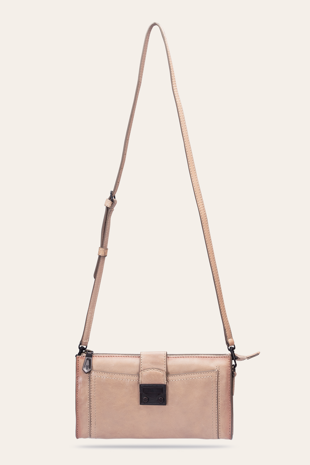 Alex Nude Crossbody Clutch