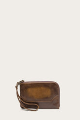 Melissa Dark Brown Wristlet