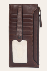 Melissa Dark Brown Snap Card Wallet