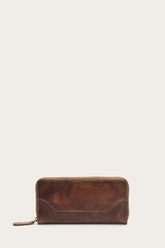 Melissa Cognac Zip Wallet