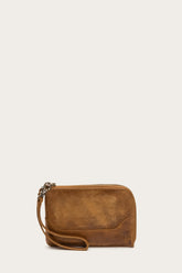 Melissa Cognac Wristlet
