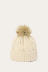 Birch Wide Cable Cuff Hat