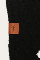 Black Long Fringe Triangle Scarf