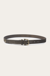 Light Olive 25mm Suede Horseshoe Buckle Belt