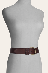 Tan 40mm Belt With Woven Keeper