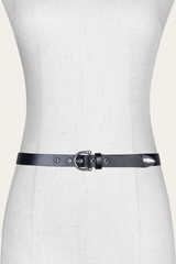Women’s Black 25mm Horseshoe Buckle Belt