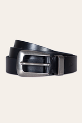 Women’s Black 25mm Belt With Metal Loop
