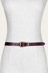 Women’s Tan 25mm Belt With Metal Loop