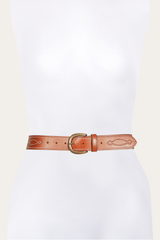 40mm Tan Belt With 2-Tone Stitch