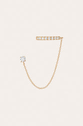 Women’s Lab Grown Diamond Stud and Ear Cuff | Aurate x The Frye Company