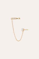 Women’s Lab Grown Diamond Stud and Ear Cuff | Aurate x The Frye Company