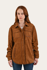 Light Brown Avett Overshirt Jacket