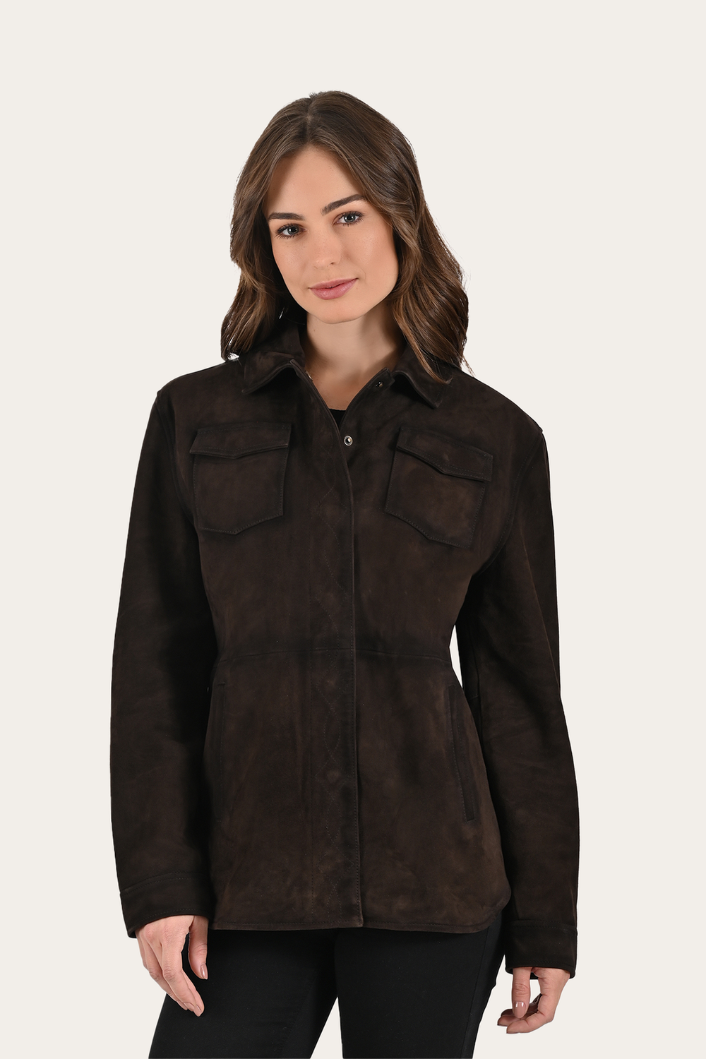 Dark Brown Avett Overshirt Jacket