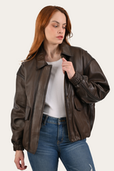 Tobacco Harper Oversized Bomber