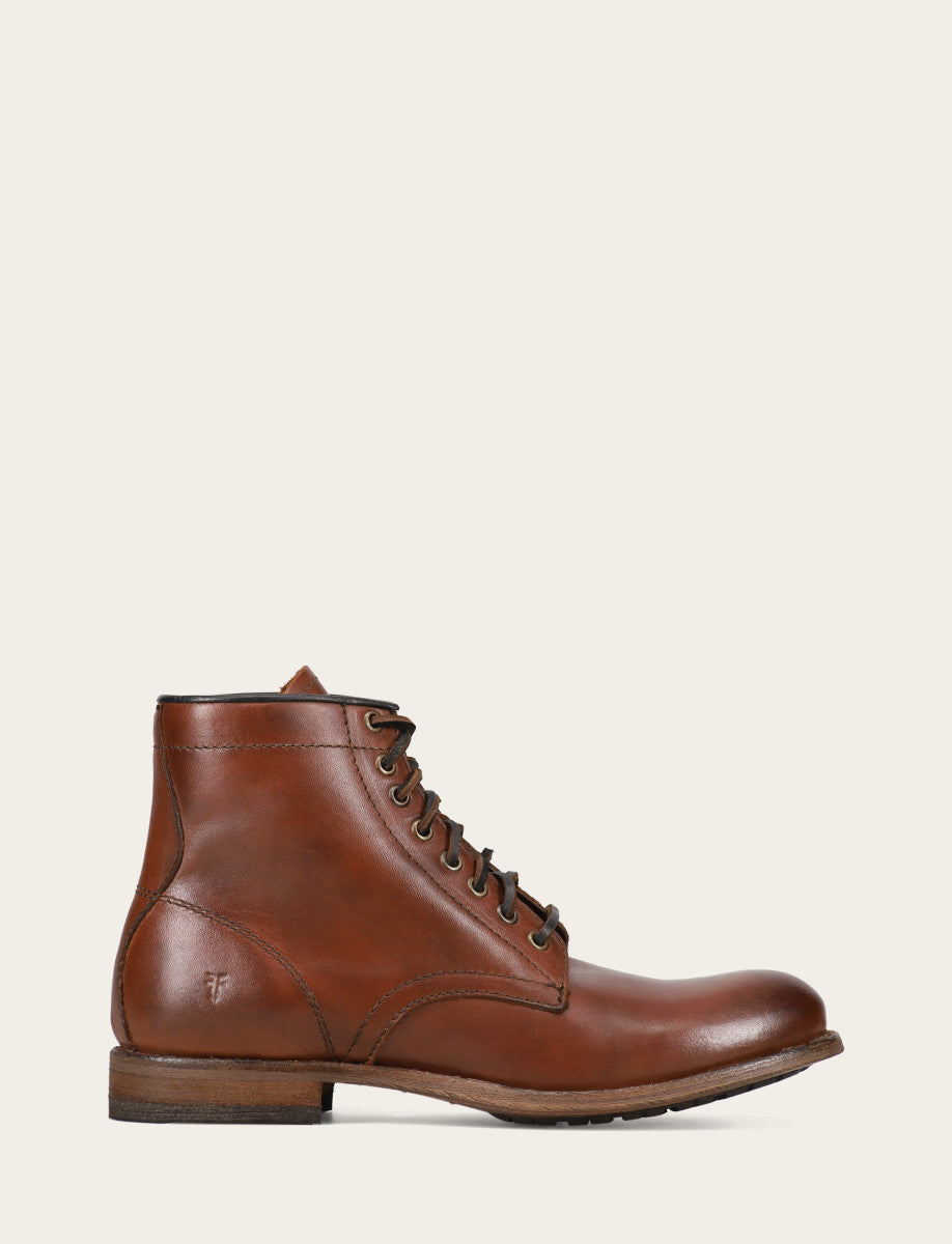 Men's Cognac Tyler Flex Lace Up Boots