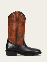 Men's Black Nash Deco Stitch Pull On Boots