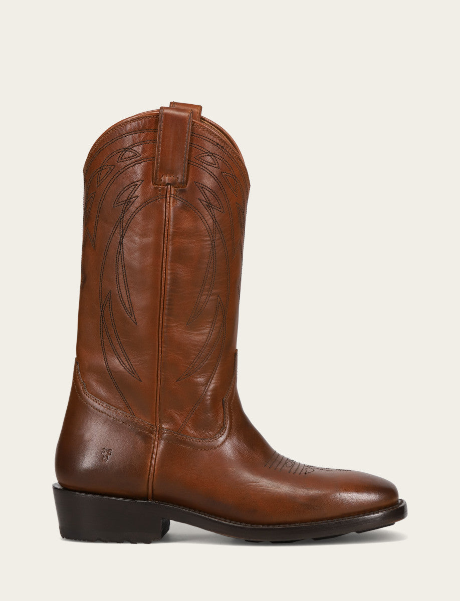 Men's Caramel Nash Deco Stitch Pull On Boots