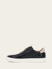 Men's Black Astor Low Lace Court Sneakers