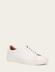 Men's White Astor Low Lace Slip On Sneakers