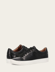 Men's Black Astor Low Lace Slip On Sneakers