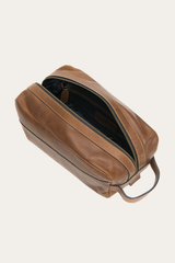 Logan Large Travel Dopp in Dark Brown