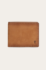 Logan Nubuck Cognac Money Clip Card Case