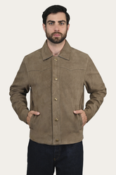 Men’s Taupe Judd Suede Shacket