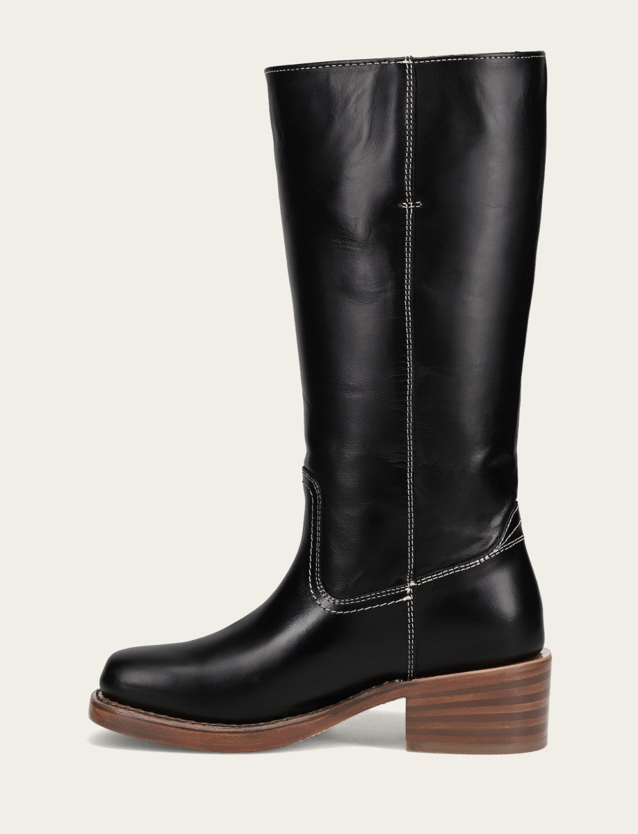 Women's Campus 14L Jet Black Wide Calf Boots