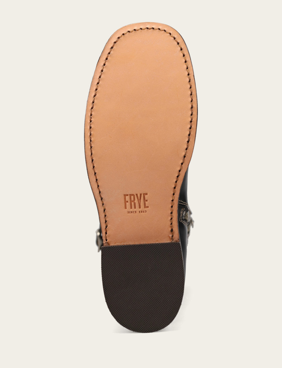 Women's Black Campus Low Heel Tall Riding Boot