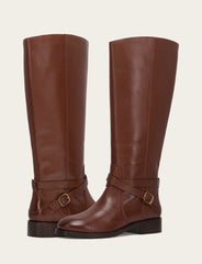 Women's Walnut Melissa Belted Riding Wide Calf Boot