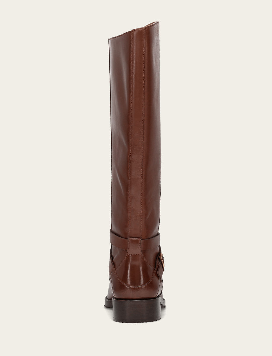 Women's Walnut Melissa Belted Riding Wide Calf Boot