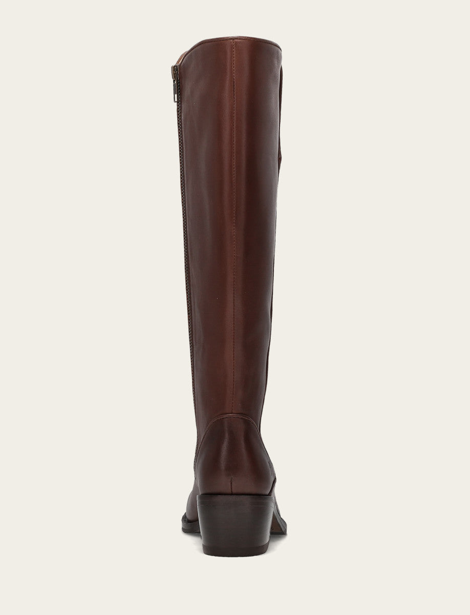 Women's Saddle Carson 2 Piping Tall Wide Calf Boot