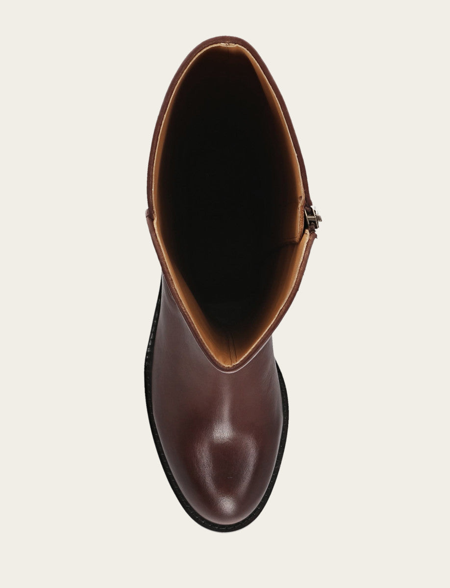 Women's Saddle Carson 2 Piping Tall Wide Calf Boot