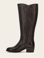 Women's Dark Brown Carson 2 Piping Tall Wide Calf Boot